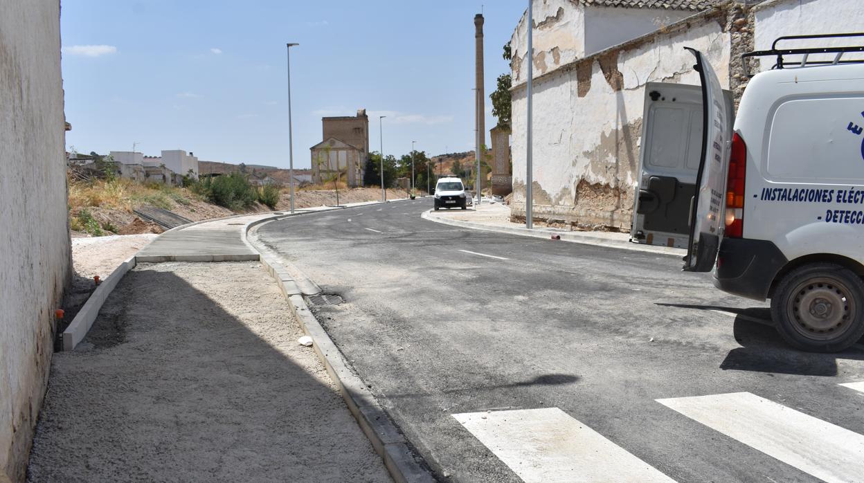 El nuevo vial en Miragenil