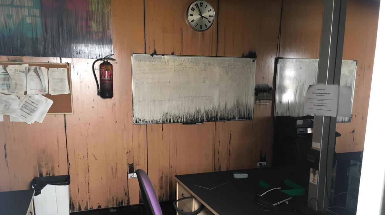 Instalaciones de Onda Jaén tras el incendio