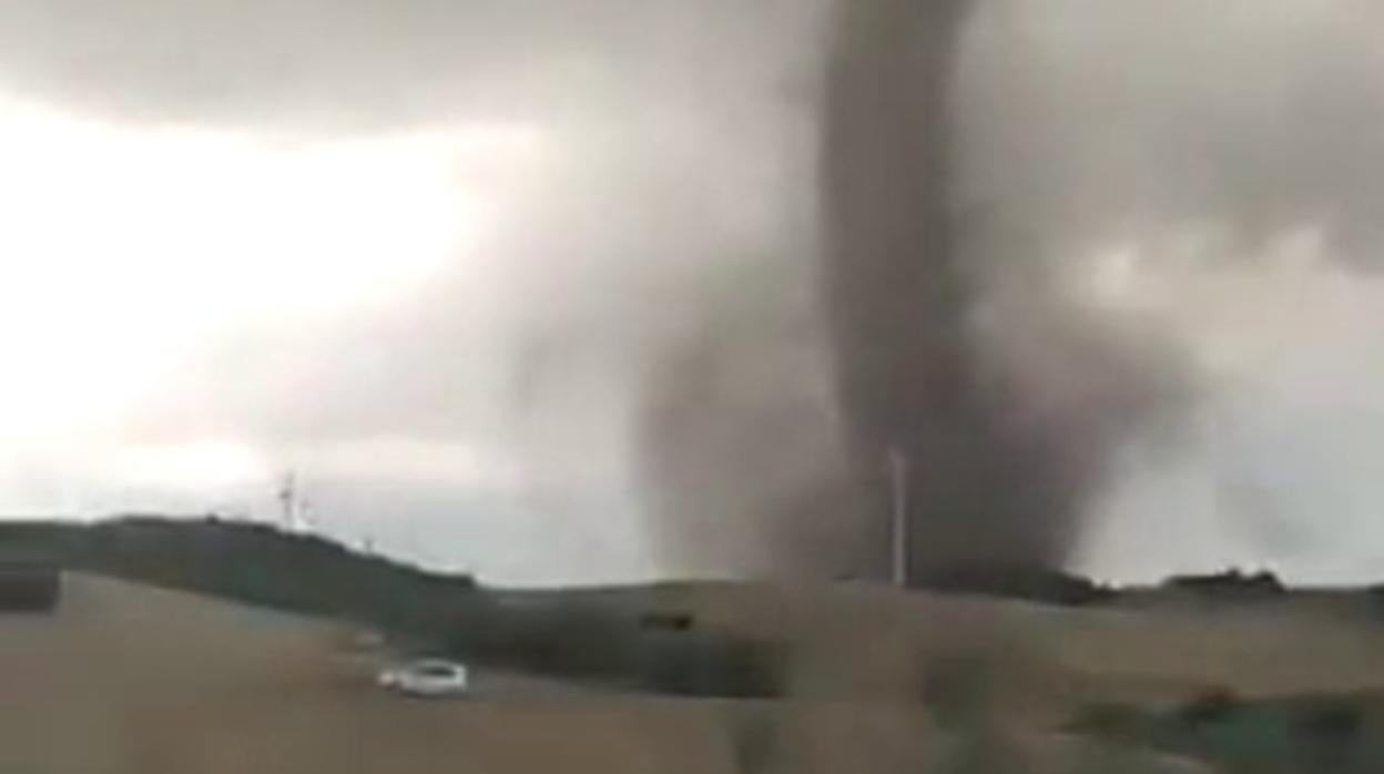 Tornado y granizo en Campillos