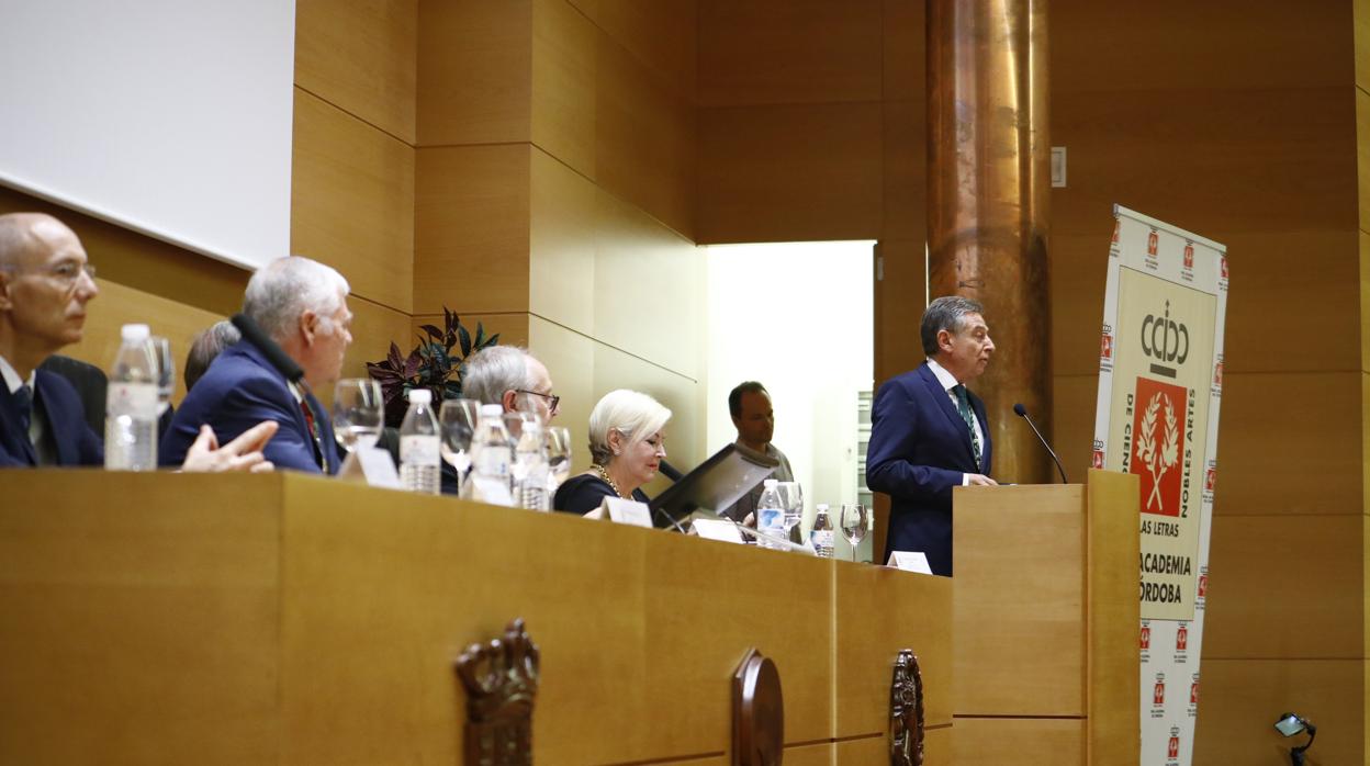 Francisco de Paula Sánchez Zamorano, durante la ponencia inaugural