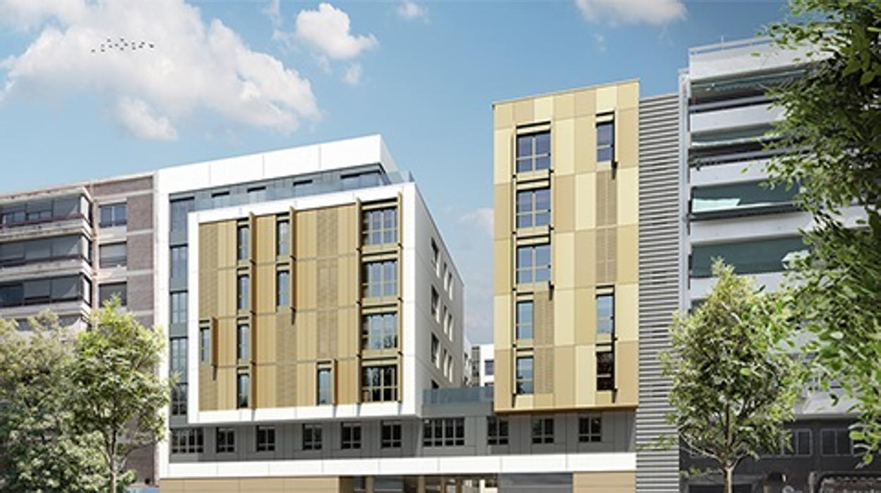 Aspecto del proyecto inmobiliario de Neinor en la Avenida de América