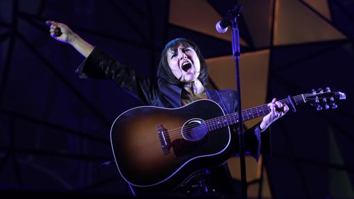 Eva Amaral, durante un concierto