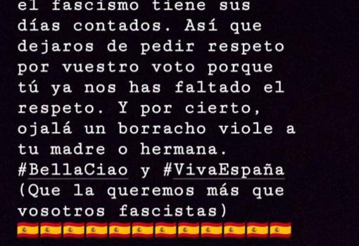 Extracto final del escrito del concejal socialista de Beas de Segura, en Jaén