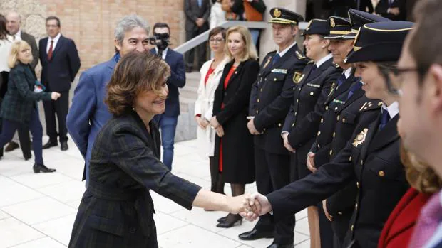 Calvo premia a Bibiana Aído y ensalza en Córdoba a las fuerzas de seguridad contra la violencia machista