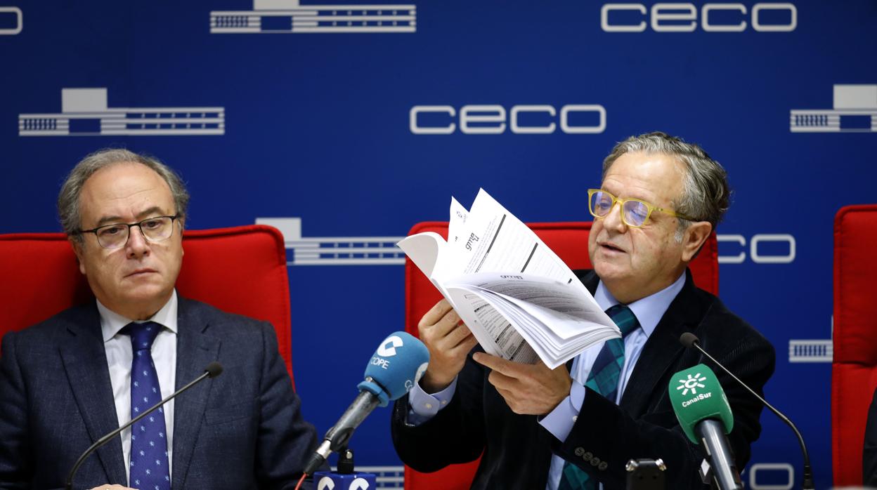 Salvador Fuentes, en un acto en CECO