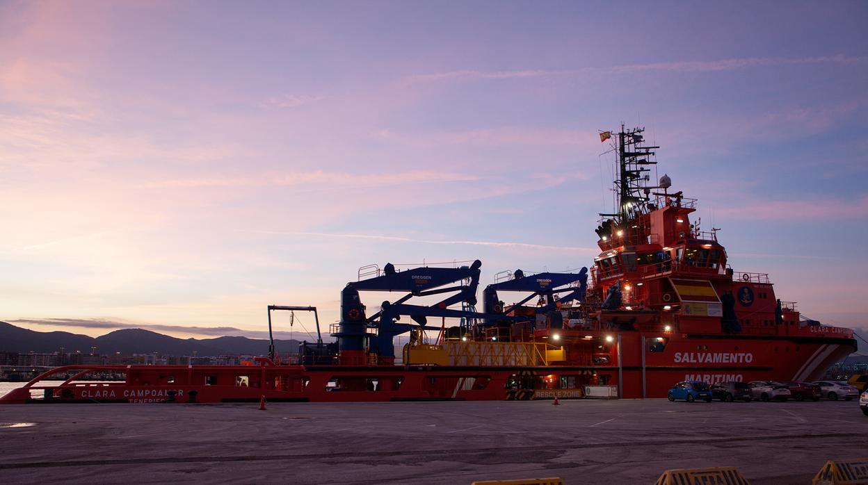 Imagen del buque Clara Campoamor, en el puerto de Algeciras