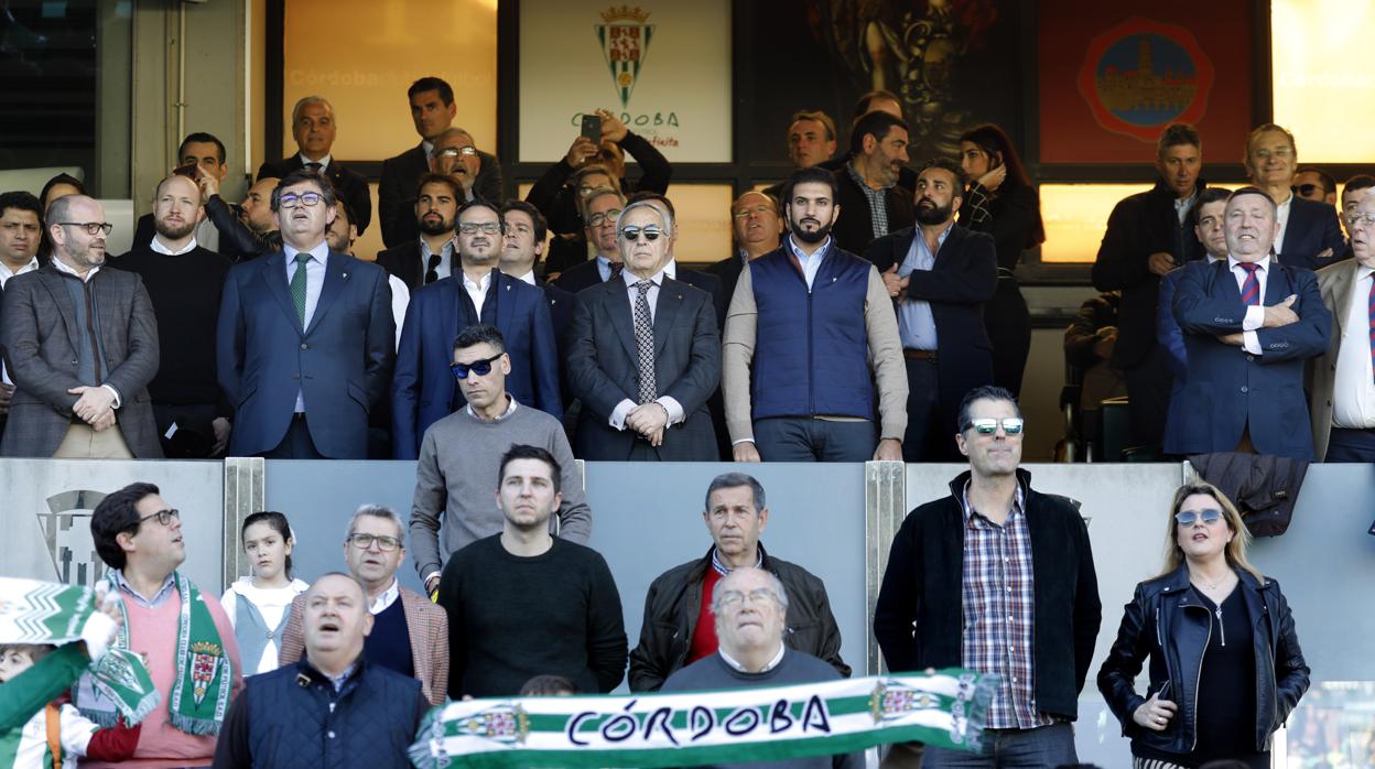 La cúpula de Infinity en el palco del Arcángel en el choque Córdoba CF- Yeclano