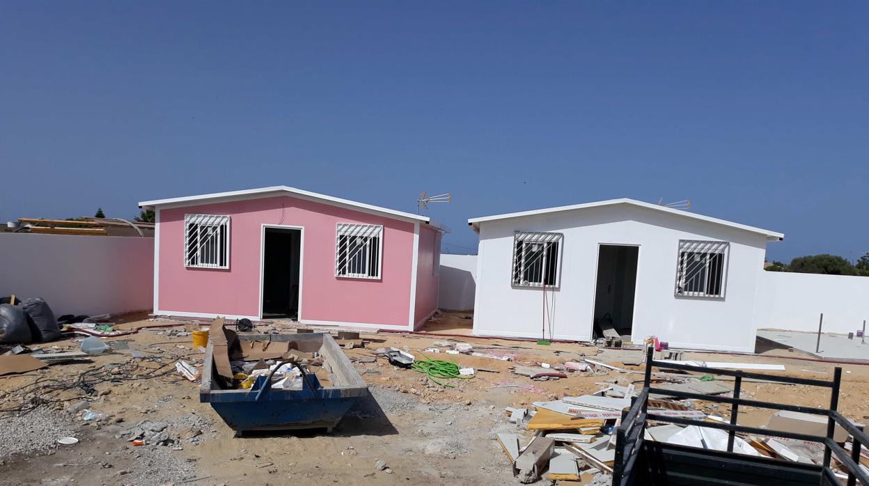 Imagen de las casas prefabricadas cuya instalación se ha frenado