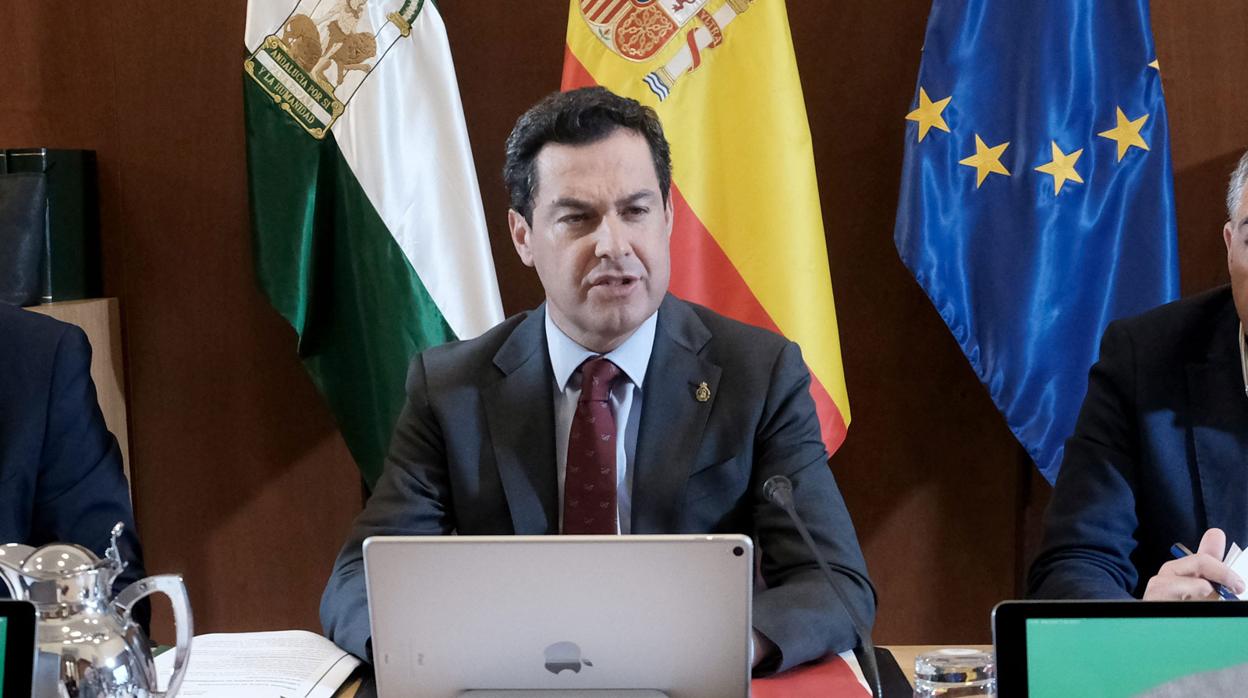 El presidnete de la Junta de Andalucía, Juanma Moreno