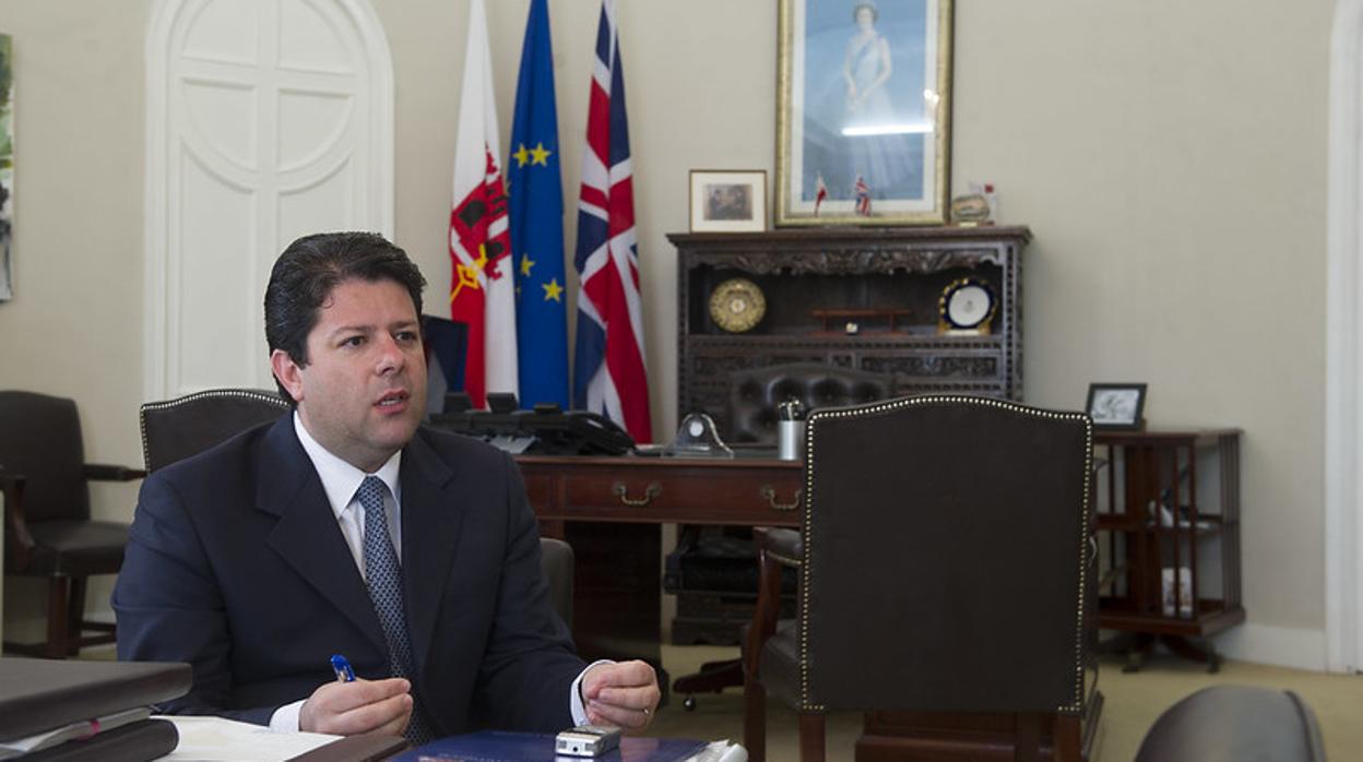 Fabian Picardo, ministro principal de Gibraltar, en una imagen de archivo