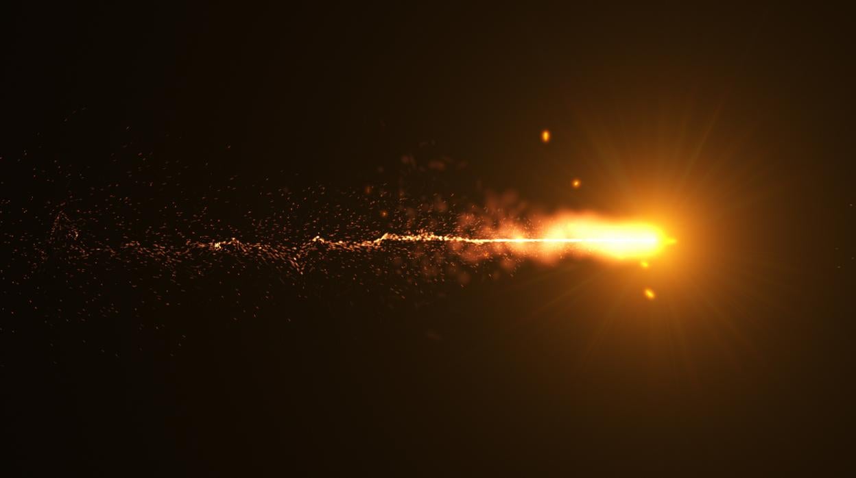 Una bola de fuego atraviesa el cielo