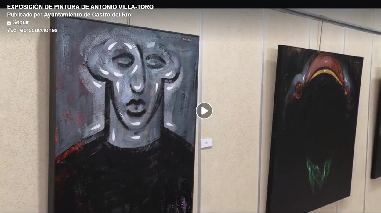 Fotograma del vídeo sobre el recorrido por la exposición de Antonio Villa-Toro