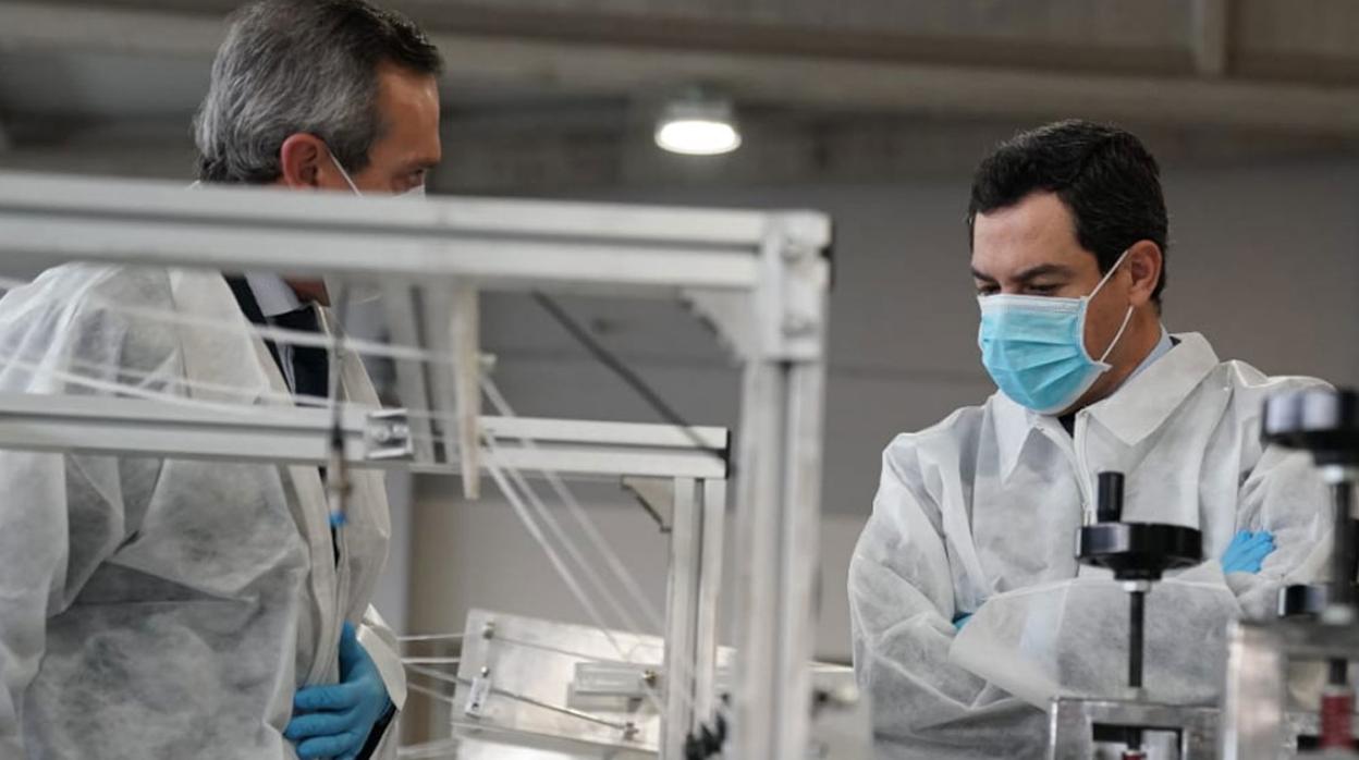 El presidente de la Junta de Andalucía, Juanma Moreno, este martes en Jaén