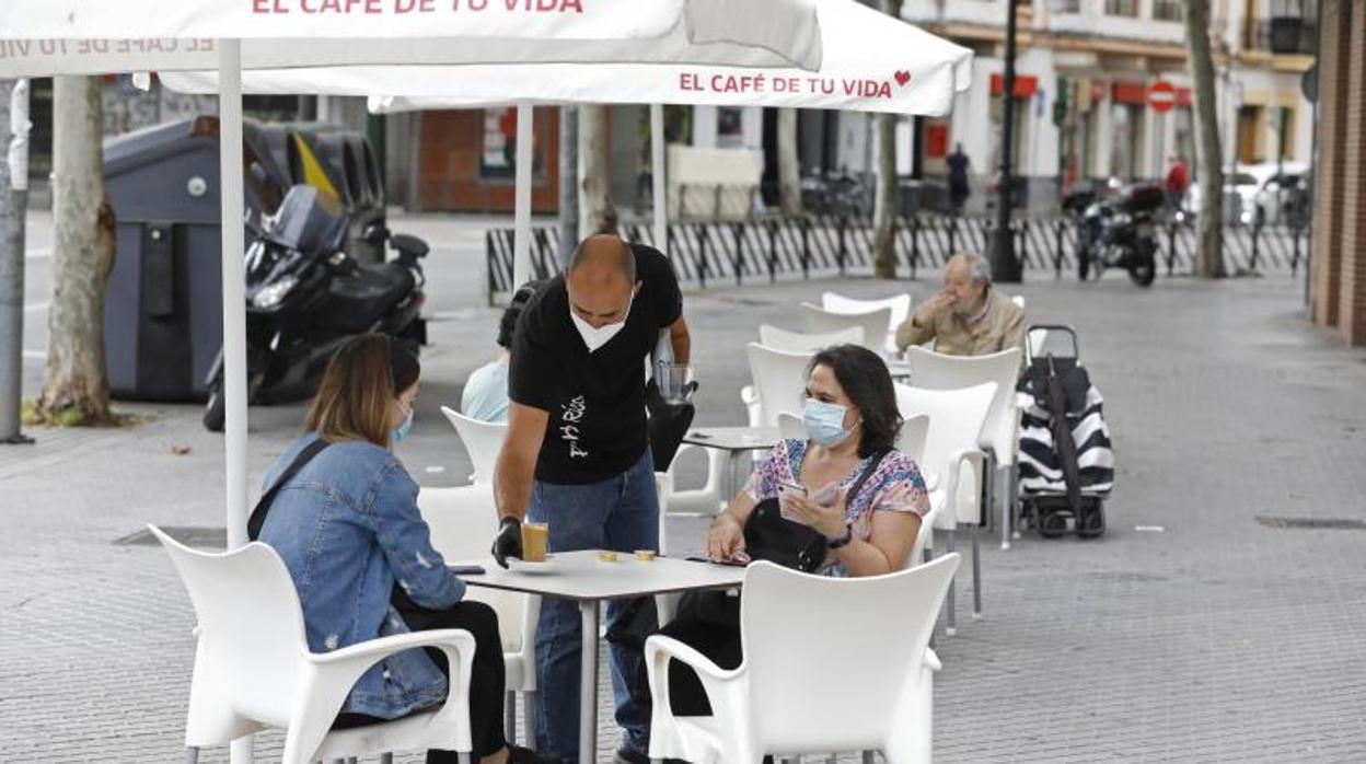 Una terraza en Córdoba en la desescalada