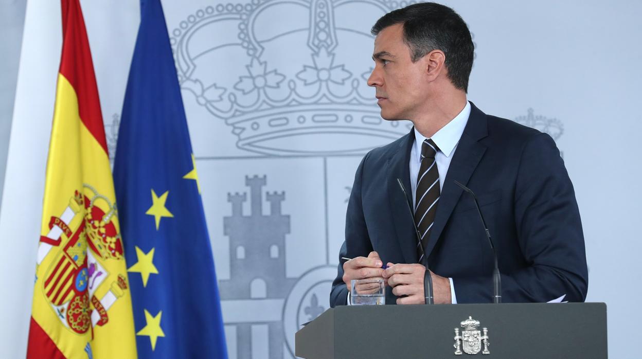 El presidente del Gobierno, Pedro Sánchez, durante una comparecencia reciente