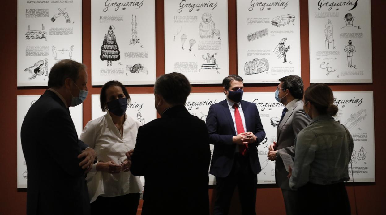 Álvaro Rodríguez Guitart, Blanca Torrent, Salvador Fuentes, José María Bellido y Francisco J. Poyato, durante la inauguración