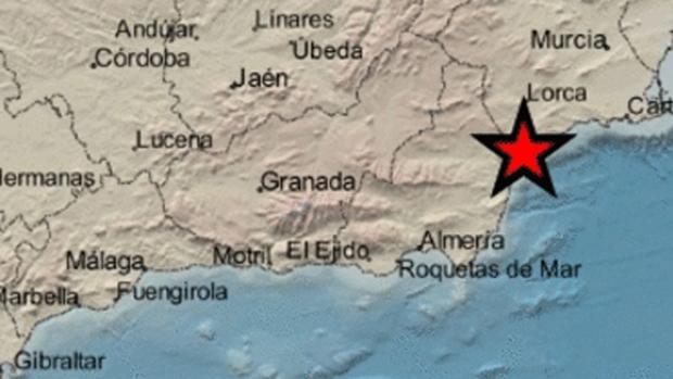 Un terremoto de magnitud 2,6 sacude Almería