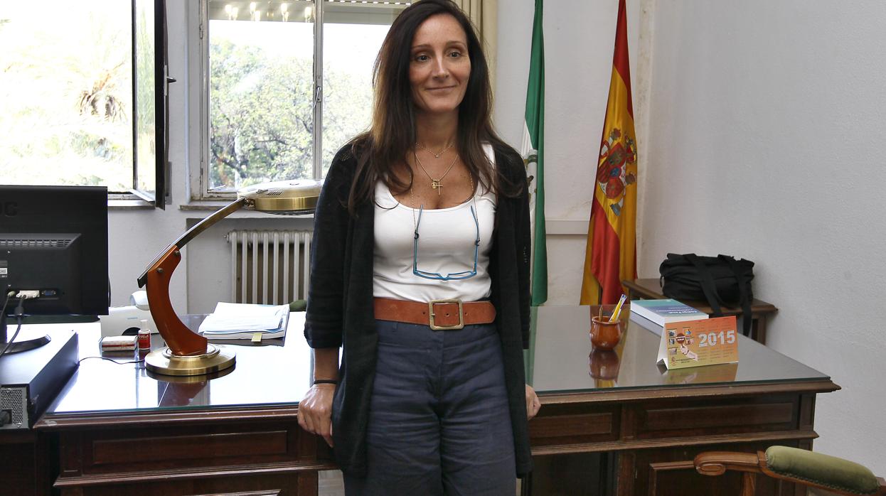 La juez instructora del caso ERE, María Núñez Bolaños, en su despacho
