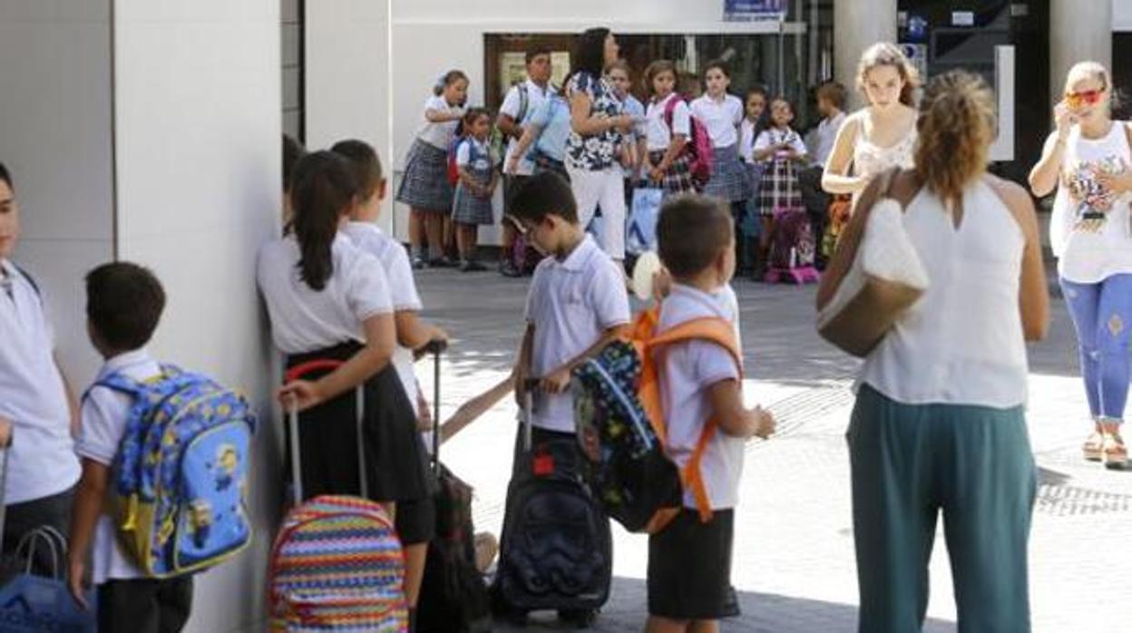 Alumnos de un colegio de Córdoba en una imagen de archivo