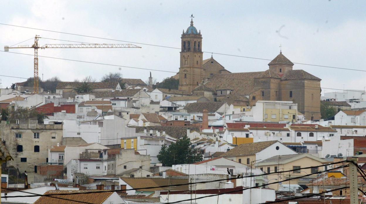 Vistas de Montilla con el castillo al fondo