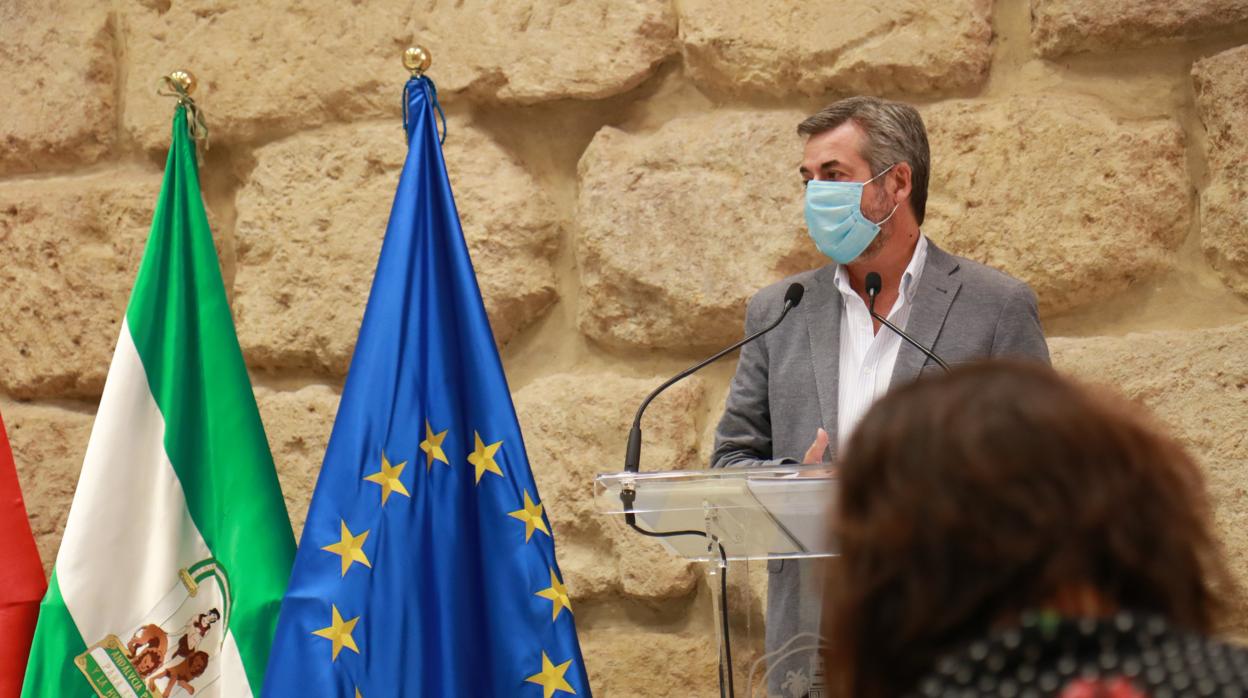 Miguel Ángel Torrico, durante la presentación del borrador de la ordenanza de tráfico