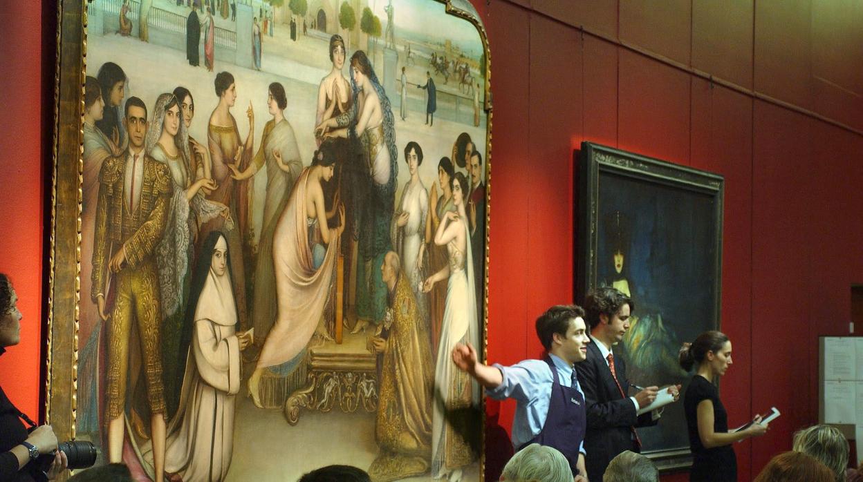 «La consagración de la copla», de Julio Romero de Torres, en una subasta en noviembre de 2003 en Sotheby's
