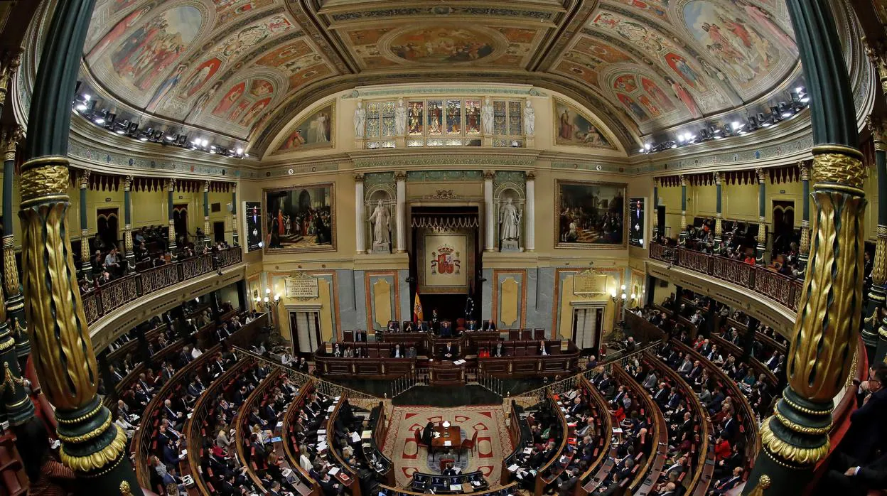 Vista panorámica del Congreso de los Diputados