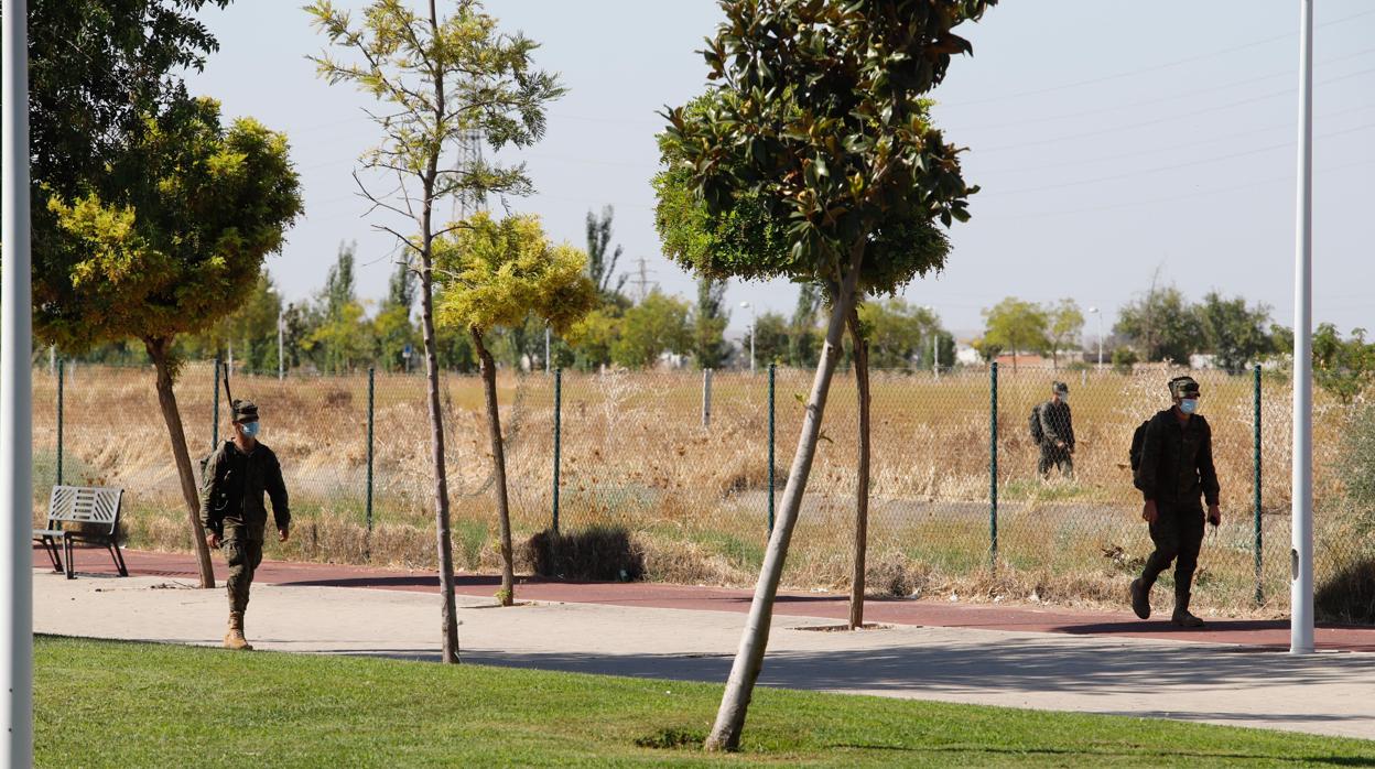 Imagen de los rastreos llevados a cabo por el Ejército en busca de Morilla