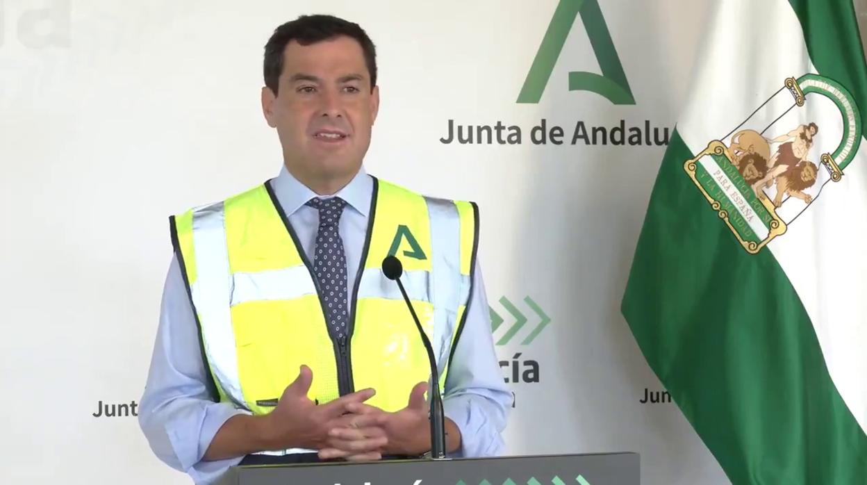 El presidente de la Junta, Juanma Moreno