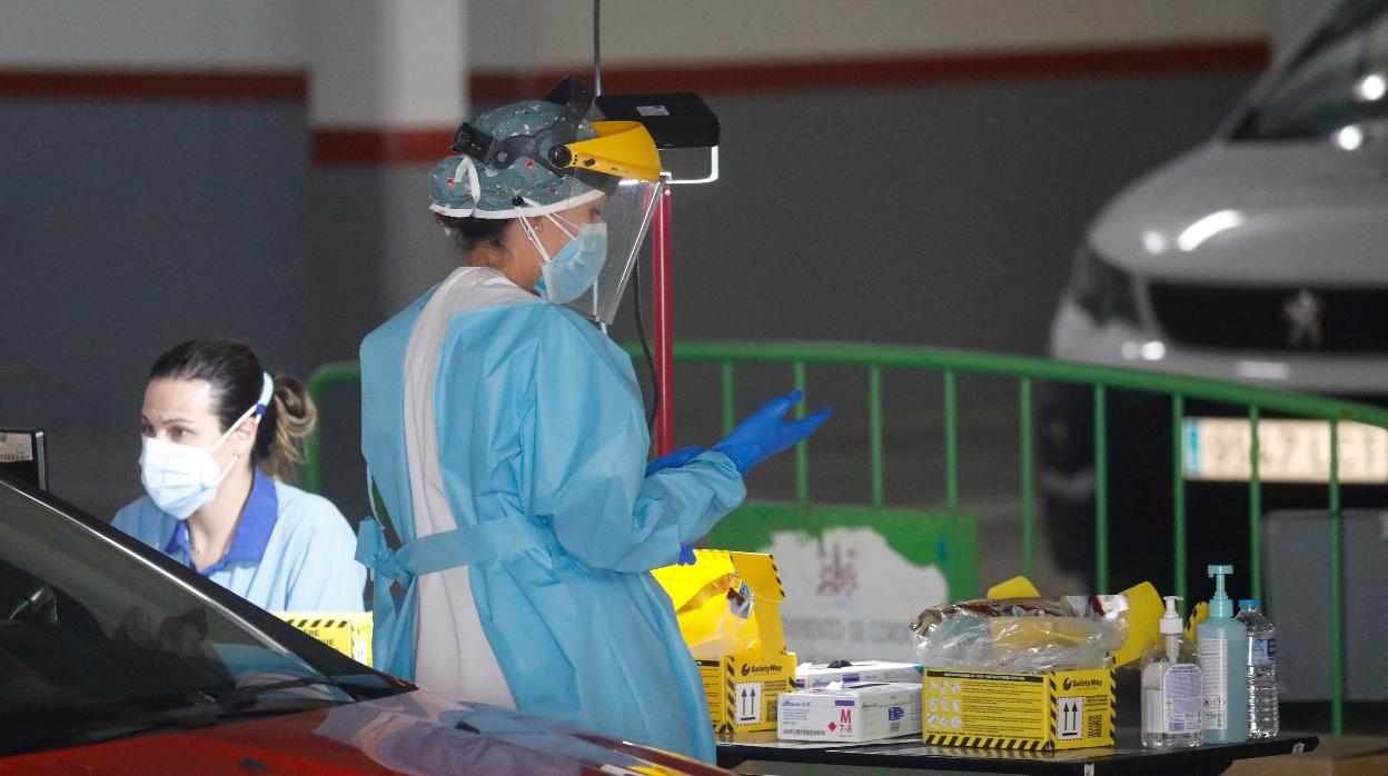 Pruebas Covid en un centro de especialidades de Córdoba
