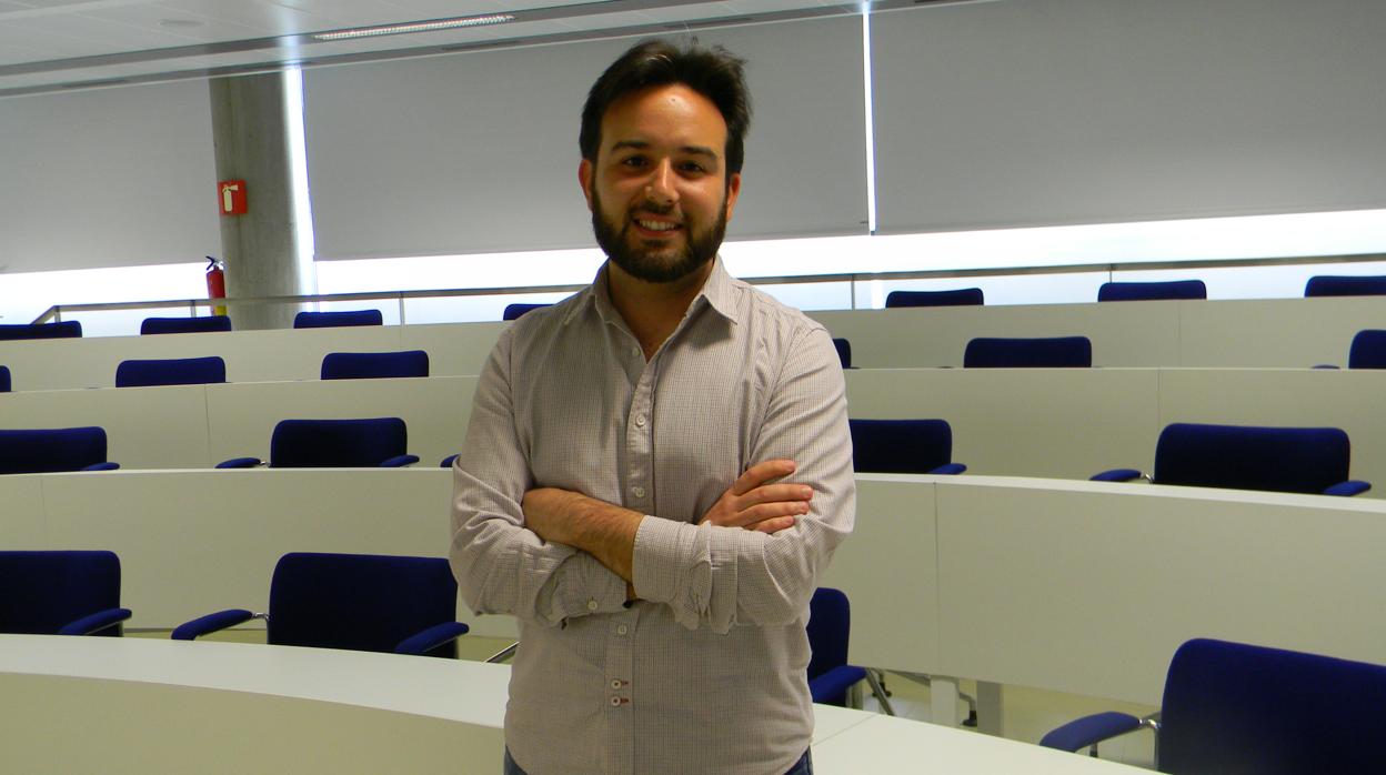 Alejandro Galvao, en la Universidad Loyola