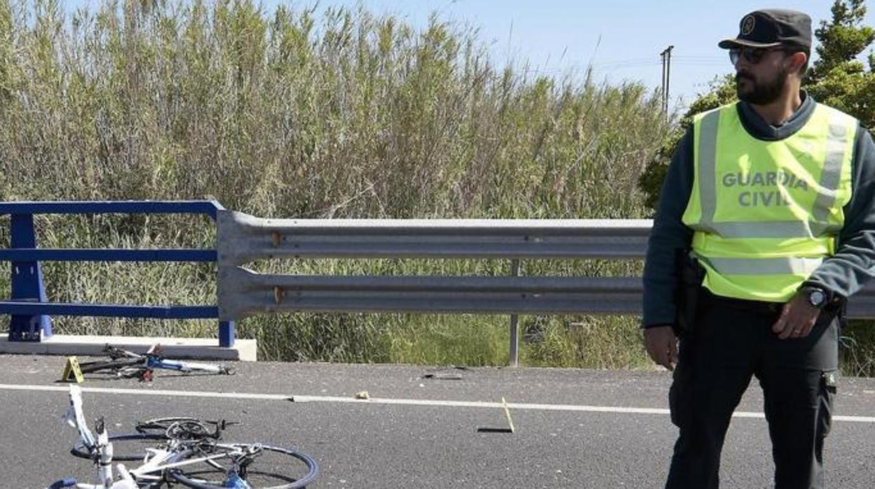 Escena de un atropello en una imagen de archivo