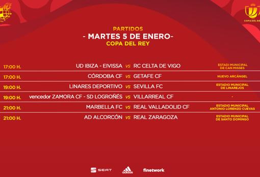 Fecha y horario oficial del Córdoba CF - Getafe CF de la segunda eliminatoria de la Copa del Rey