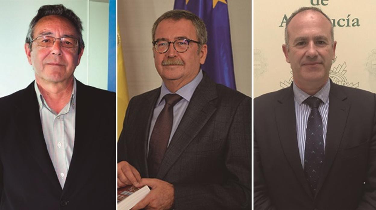 José Manuel Cervera, Ángel Gallego y Jesús Jiménez López