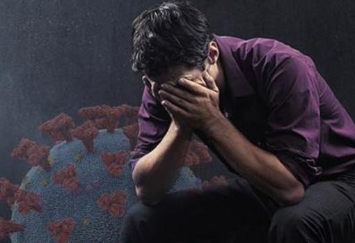 Un hombre estristecido