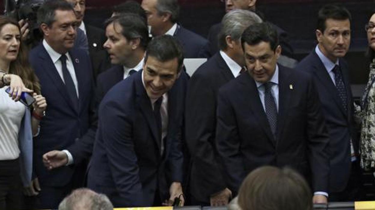 Pedro Sánchez y Juanma Moreno, en una imagen de archivo