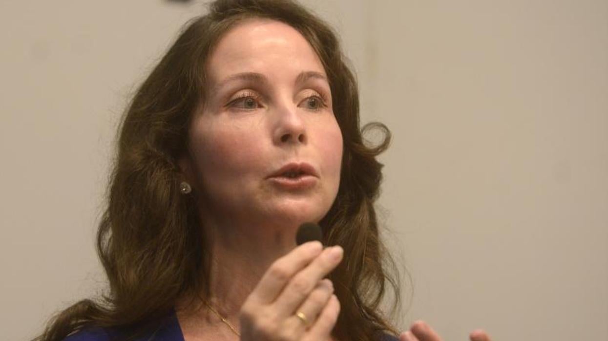 La juez Mercedes Alaya en una almuerzo coloquio en el Club Siglo XXI en Madrid