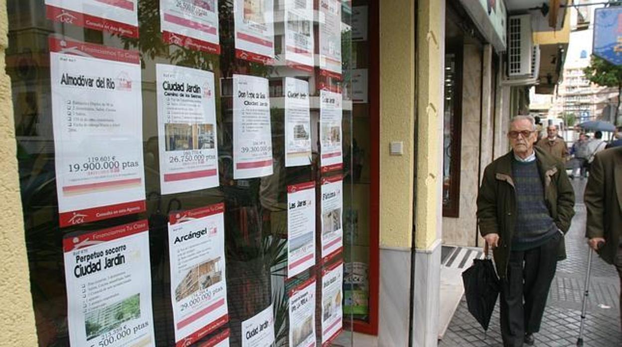 Inmobiliaria en una imagen de archivo