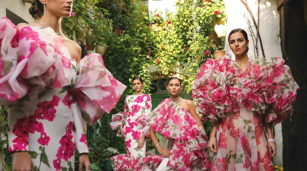 Diseños de Juana Martín inspirados en los Patios de Córdoba