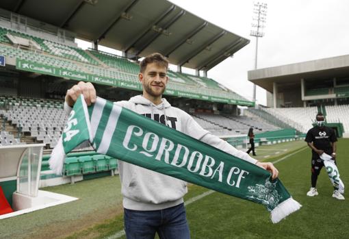 Nahuel Arroyo, durante la presentación