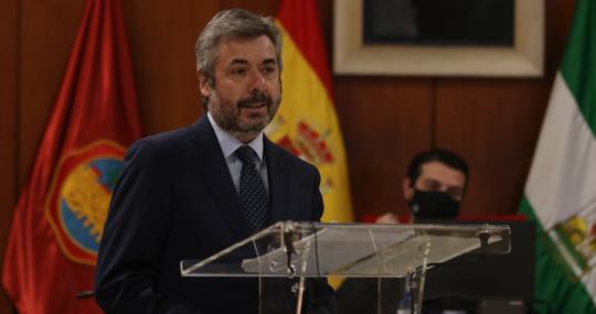 El portavoz del PP, Miguel Ángel Torrico