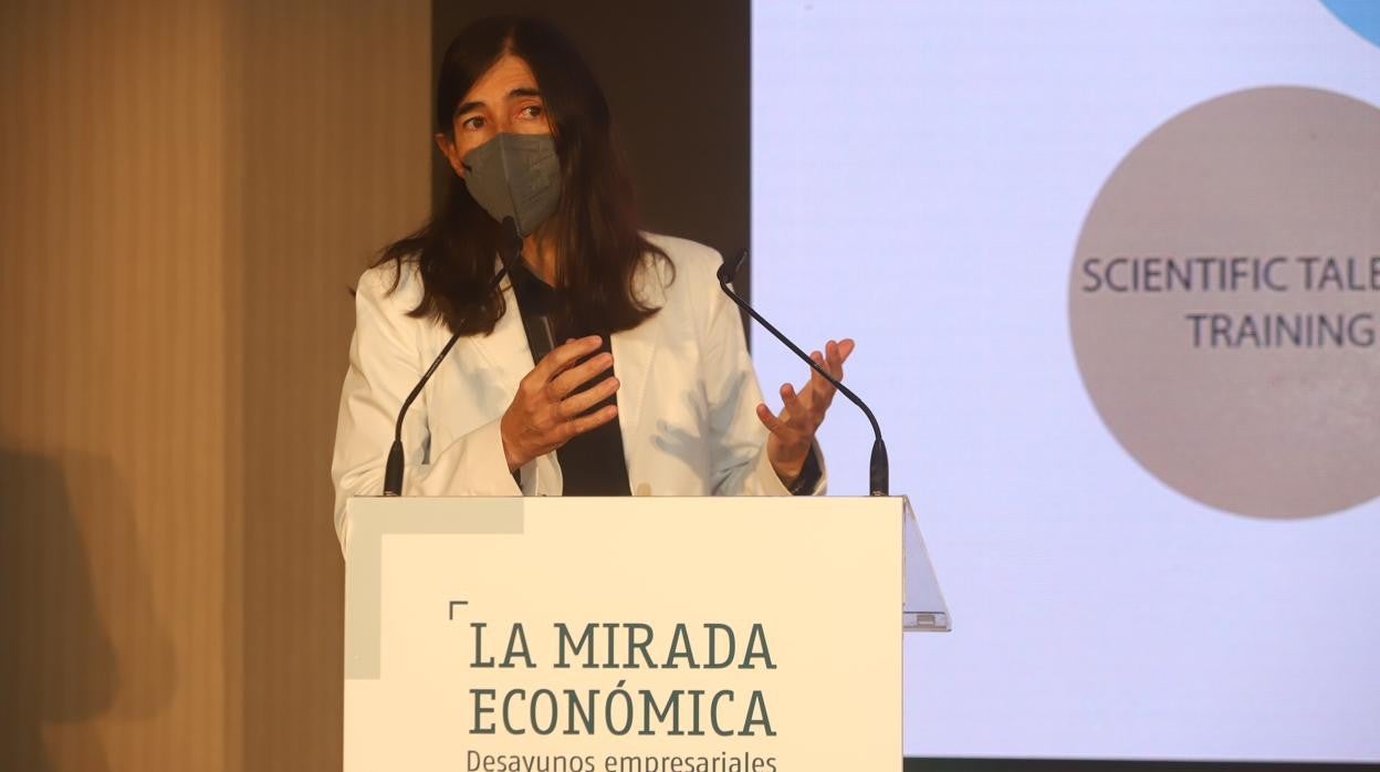 María Blasco, hoy durante su intervención en el foro La Mirada Económica de ABC Córdoba