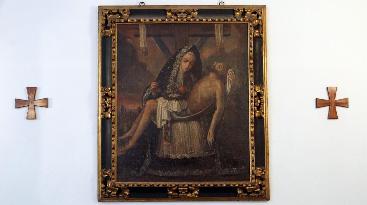 Cuadro de la Virgen de las Angustias del convento de las Capuchinas de Córdoba