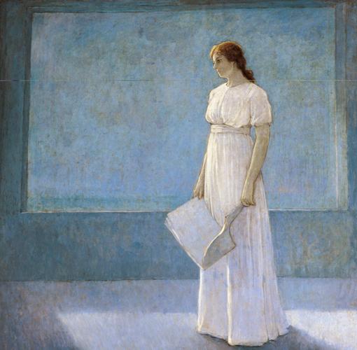 Romero de Torres pintó 'La literatura' para el salón del Café de la institución