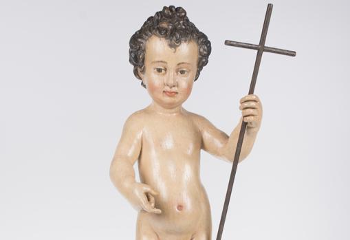 Detalle del San Juan Bautista Niño de Juan de Mesa