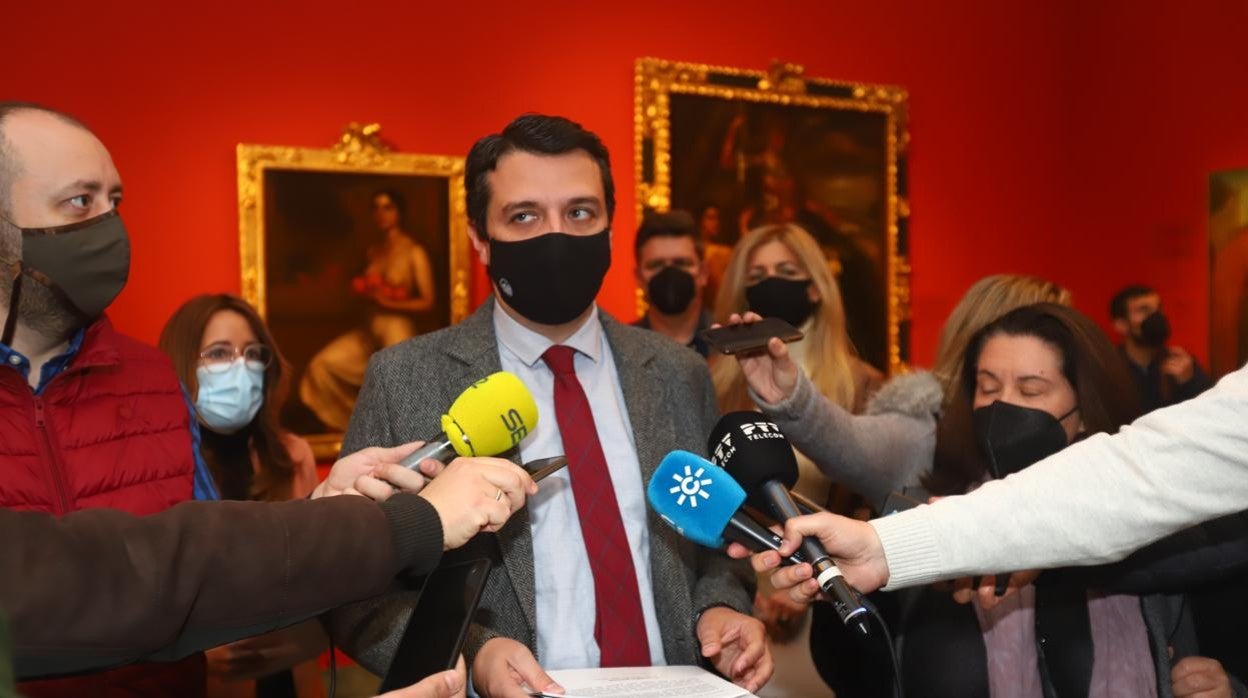 José María Bellido, durante un acto en el Museo Julio Romero de Torres