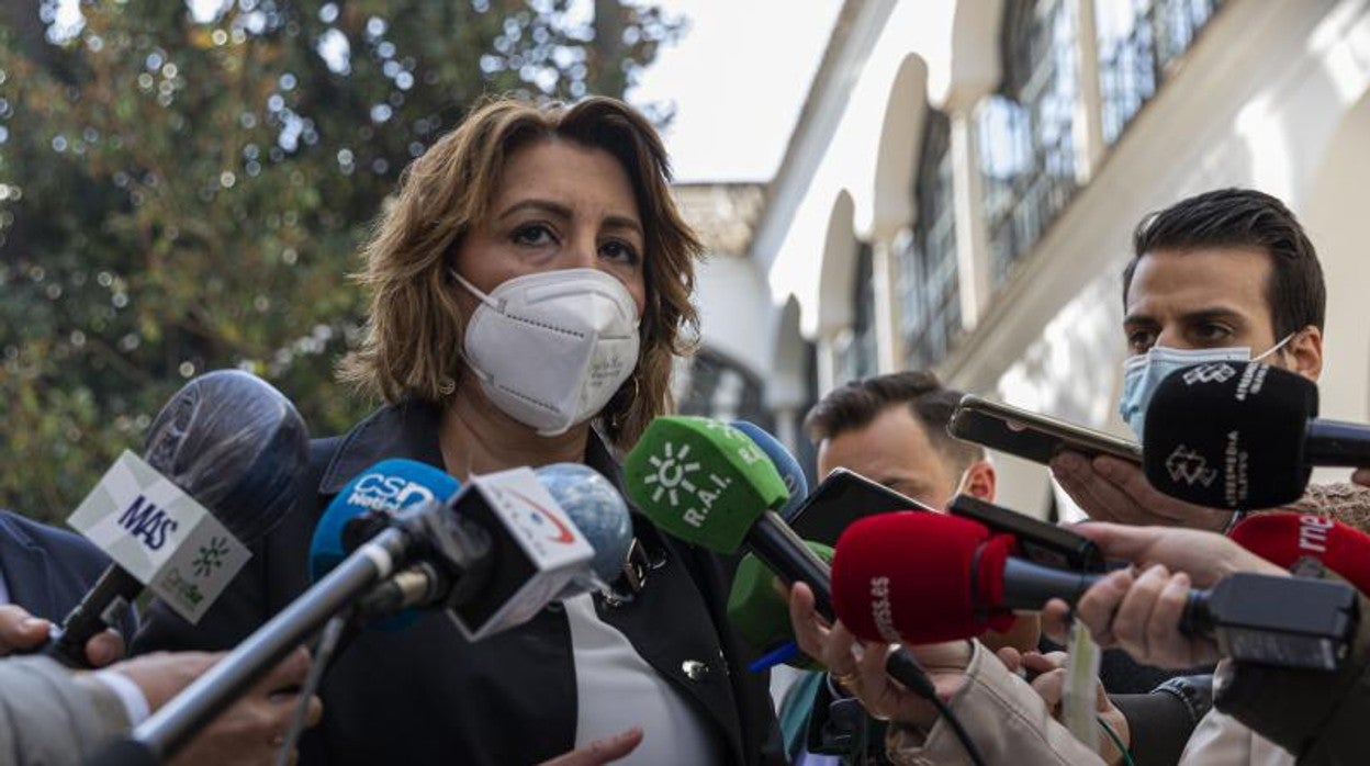 Susana Díaz, secretaria general del PSOE-A en el Parlamento andaluz