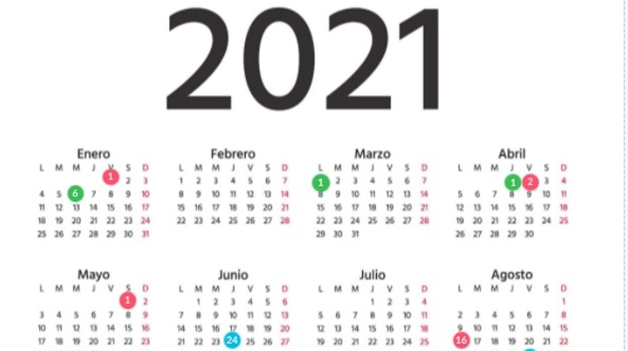 Calendario Laboral de Almería 2021: Así viene el año de festivos y puentes