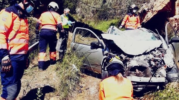 Hallan muerta en un accidente a una mujer que desapareció en Málaga al ir a felicitar a su padre