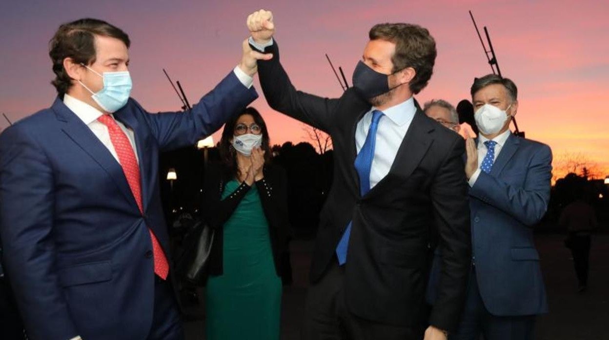 Pablo Casado con Alfonso Fernández Mañueco